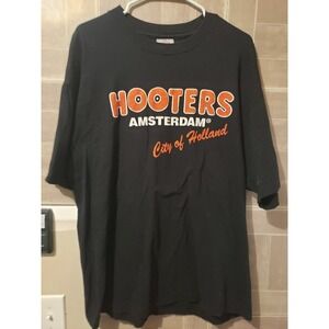 Hooters Amsterdam City Of Holland T-shirt Size XL RARE Limited‎ Edition